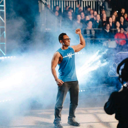 Chris Workman on the American Ninja Warrior course